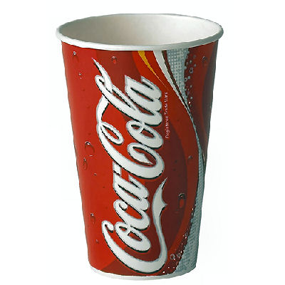 ounce of coke. Coke cup